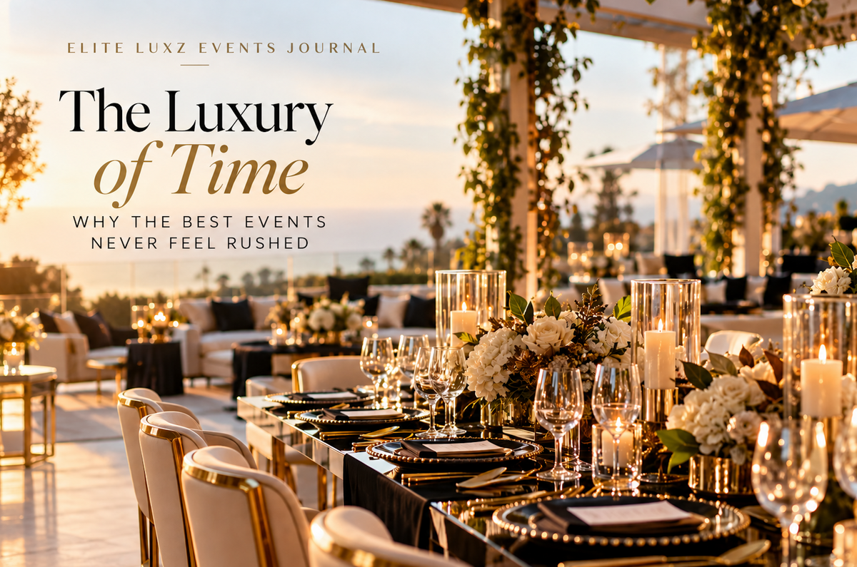 The Luxury of Time: Why the Best Events Never Feel Rushed
