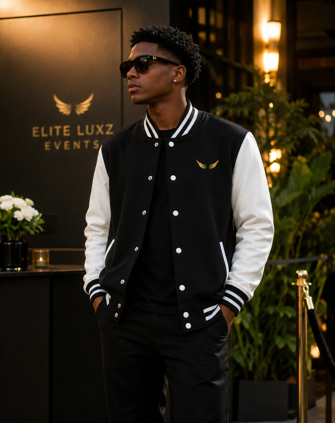 The Private Collection ⟡ Black Letterman Jacket