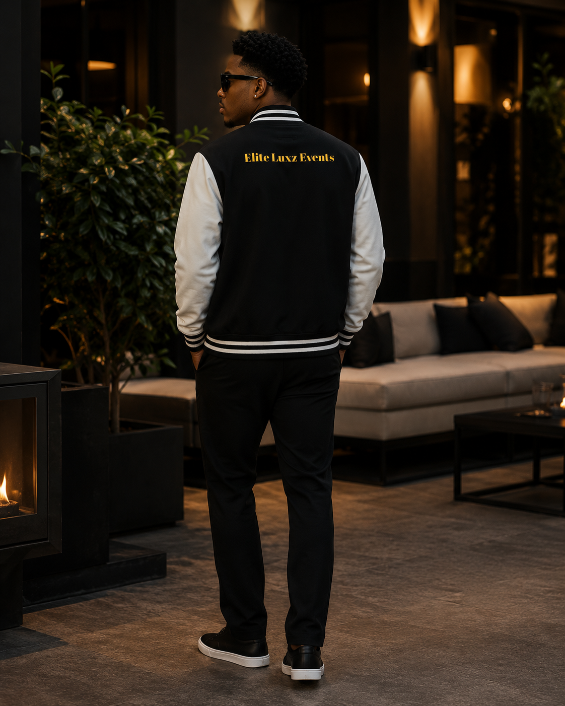 The Private Collection ⟡ Black Letterman Jacket