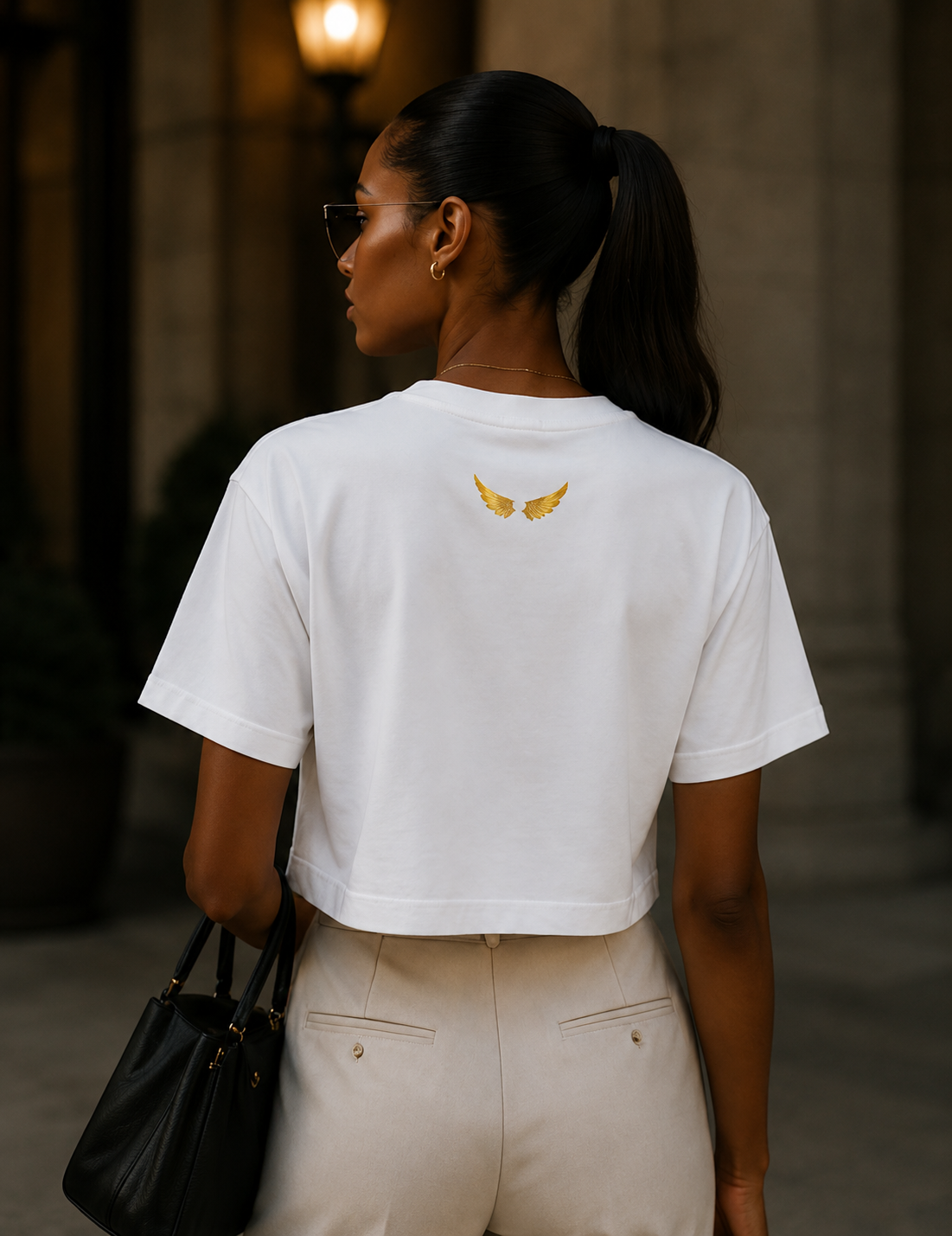 The Private Collection ⟡ Signature Wings Crop Tee