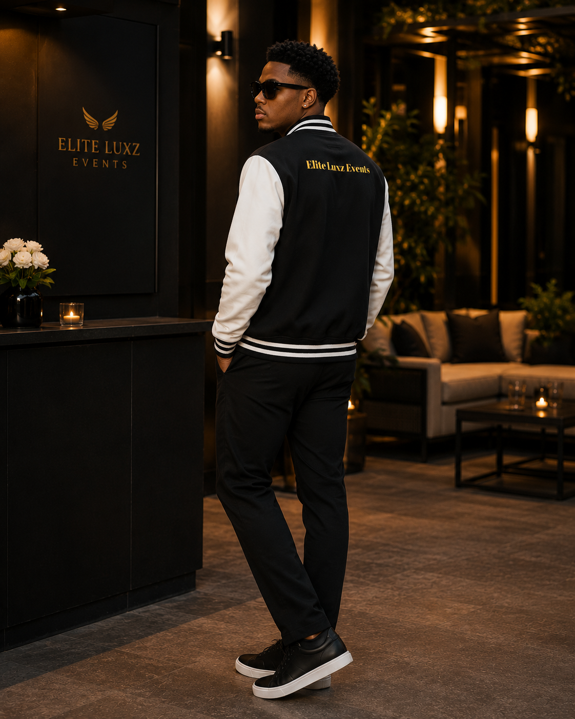 The Private Collection ⟡ Black Letterman Jacket