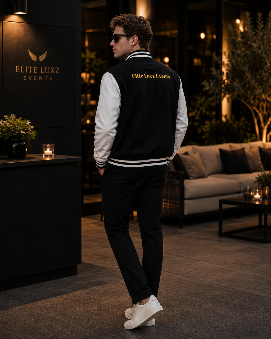The Private Collection ⟡ Black Letterman Jacket