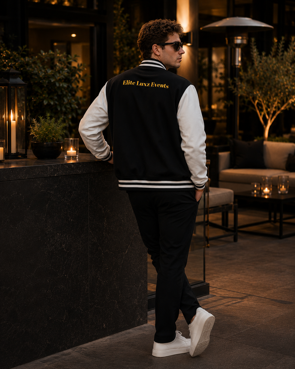 The Private Collection ⟡ Black Letterman Jacket