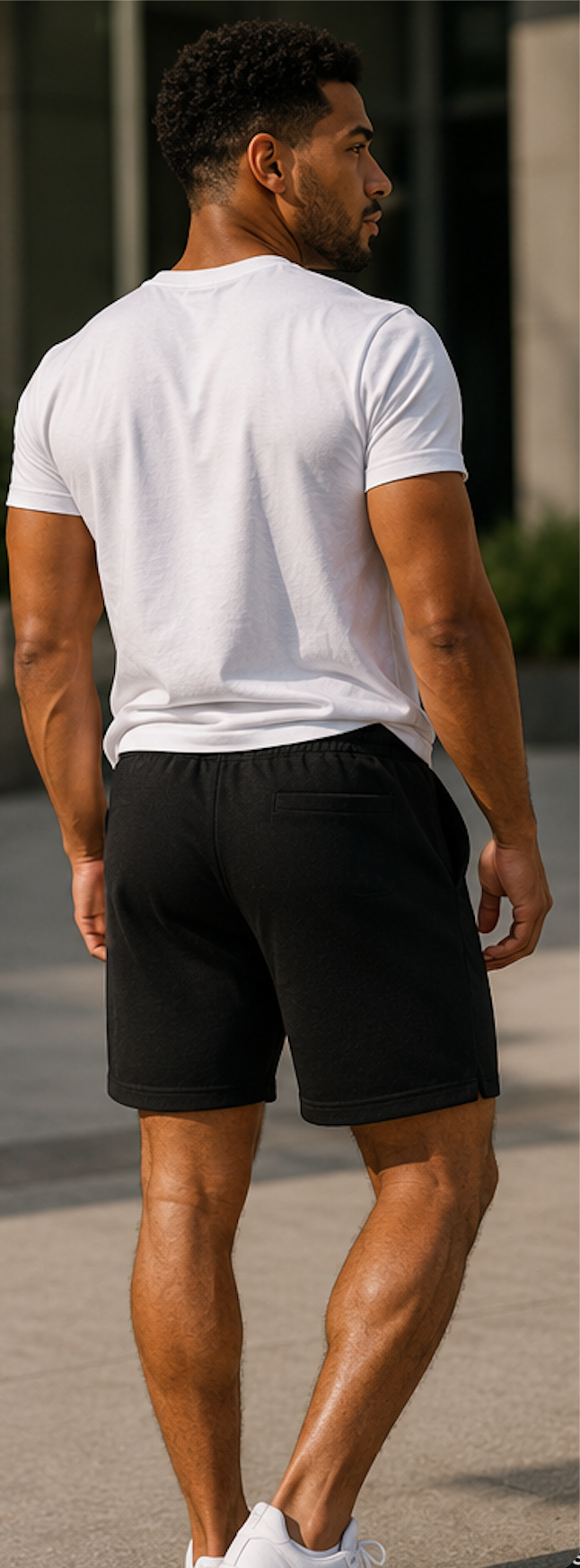 The Lifestyle Collection ⟢ White Wings Fleece Shorts