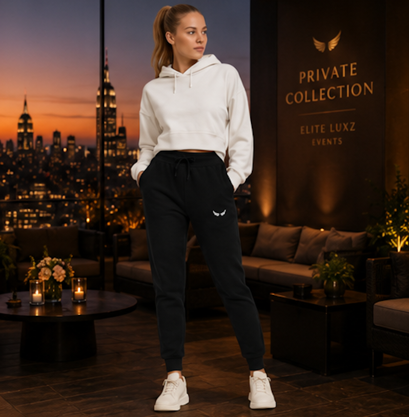 The Private Collection ⟡ The White Wing Fleece Jogger