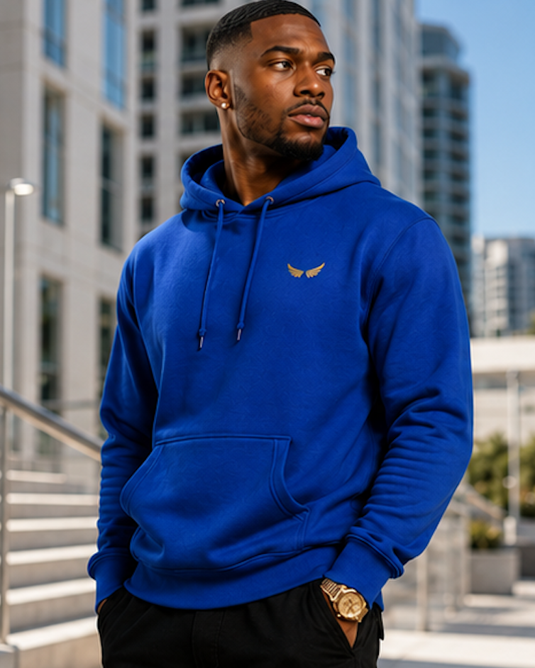 The Statement Collection ⤞ The Sovereign Wing Hoodie Royal Blue