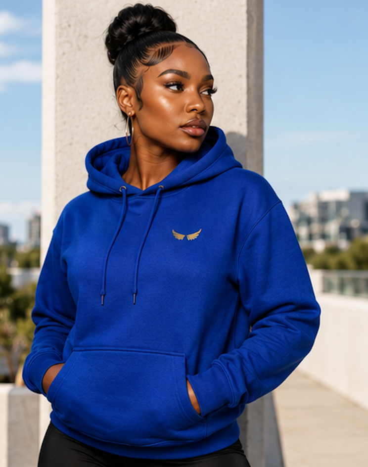 The Statement Collection ⤞ The Sovereign Wing Hoodie Royal Blue