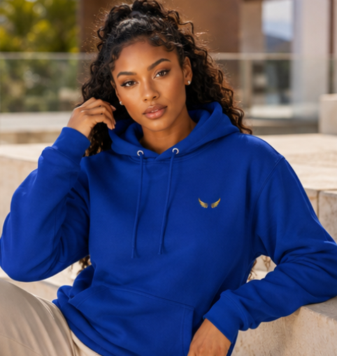 The Statement Collection ⤞ The Sovereign Wing Hoodie Royal Blue