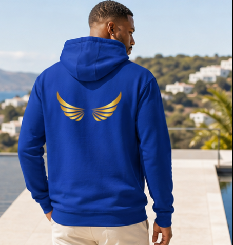 The Statement Collection ⤞ The Sovereign Wing Hoodie Royal Blue